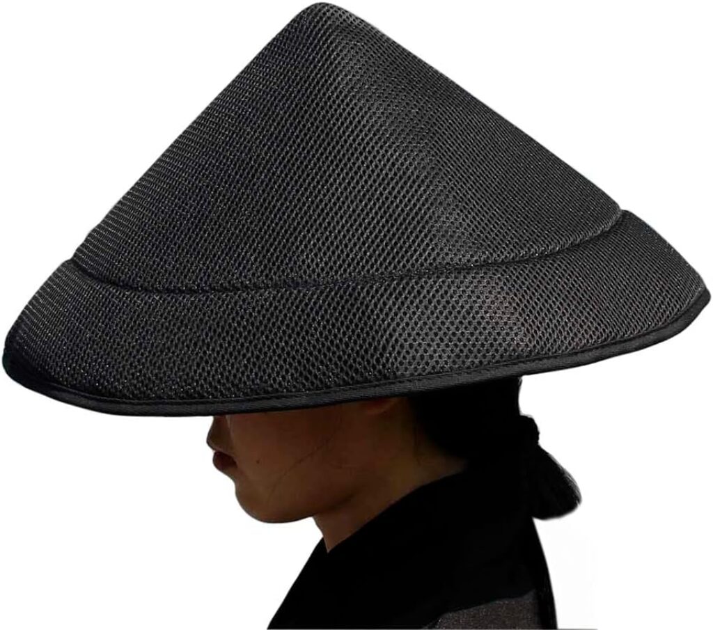 Black Sun Hat Samurai Mask Samurai Armor Samurai Hat Rice Hat Chinese Hat Japanese Hat Bamboo Hat Fishing Cap