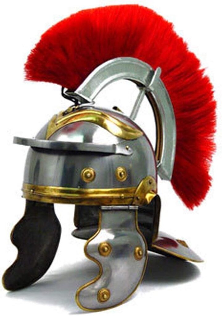 Roman Officer Centurion Historical Helmet Armor 18g Steel Roman Helmet Rustic Vintage Home Decor Gifts