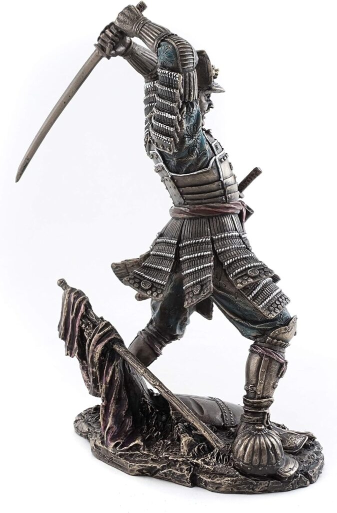 Top Collection Japanese Bushido Samurai Warrior Statue- Historical Sculpture with Martial Arts Sword in Premium Cold Cast Bronze - 9-Inch Collectible Figurine