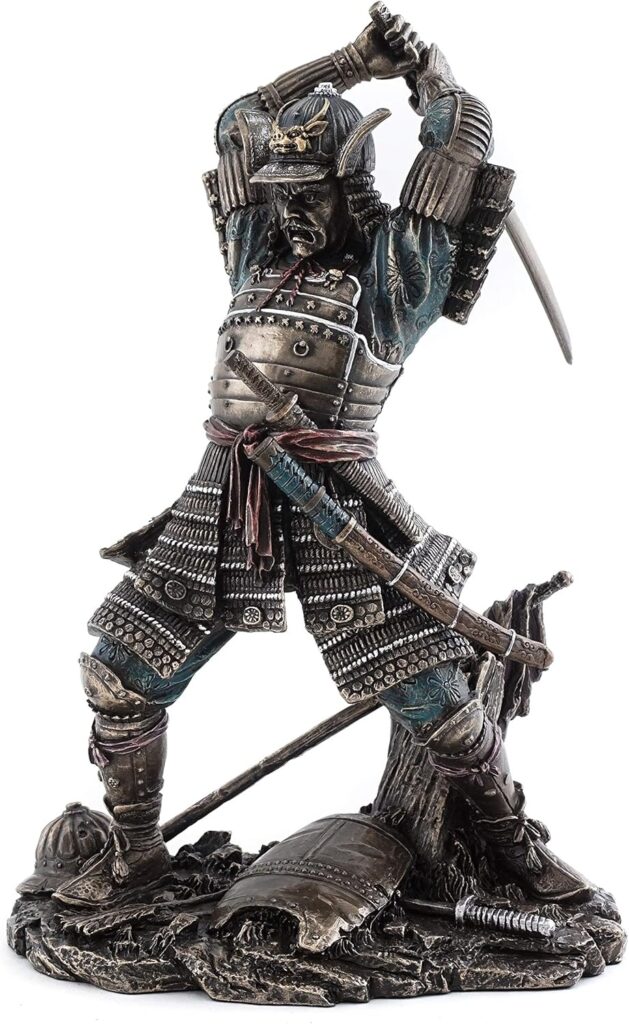 Top Collection Japanese Bushido Samurai Warrior Statue- Historical Sculpture with Martial Arts Sword in Premium Cold Cast Bronze - 9-Inch Collectible Figurine