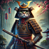 Making a Cat Samurai Helmet with Fruits Net